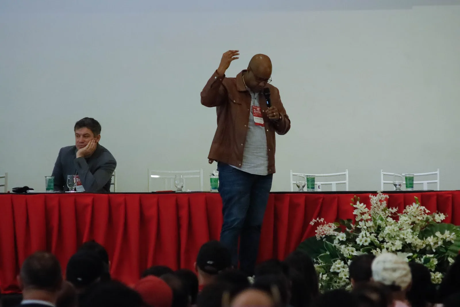 Debate no 1º Congresso dos Rodoviários de Sorocaba e Região